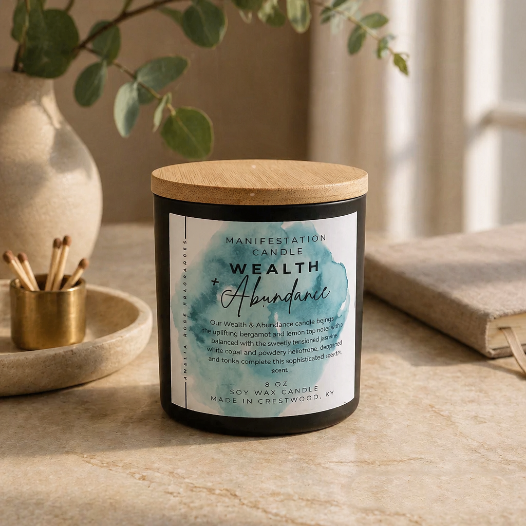 Manifesting Wealth + Abundance Soy Candle
